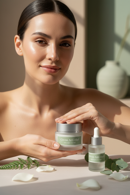 Donna con Duo Intensivo DermaLume