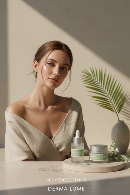 Donna con Sérum e Contorno de Ojos DermaLume